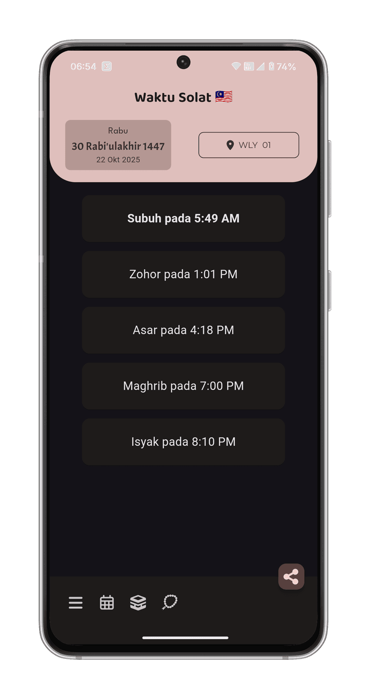 App screenshot